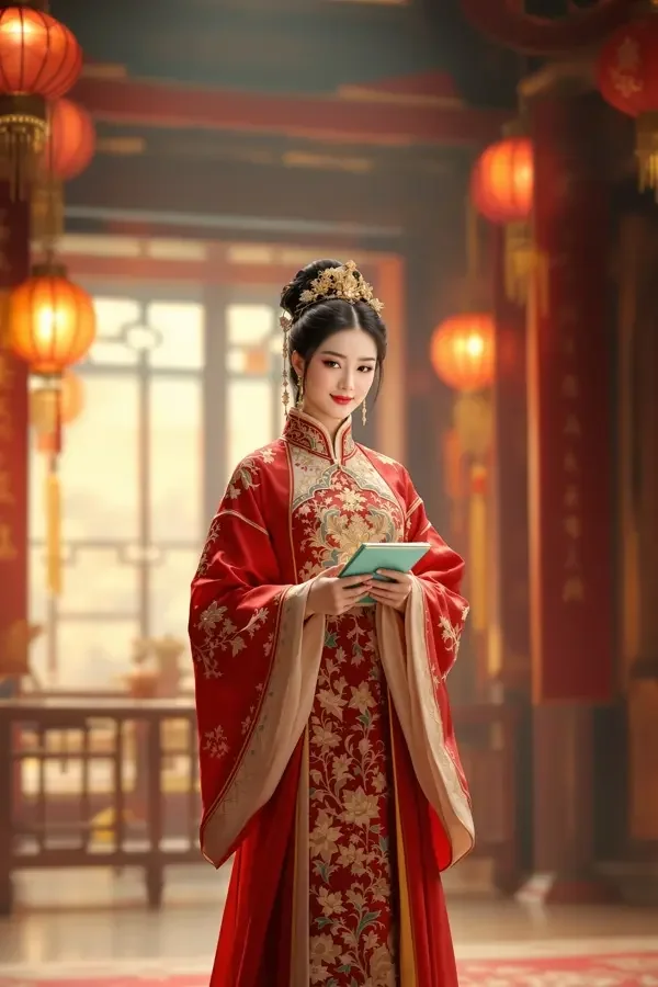 黄果短剧《重来一品夫人》封面，穿越重生题材短剧，上一世死于赐酒，这一世她先敬皇帝一杯